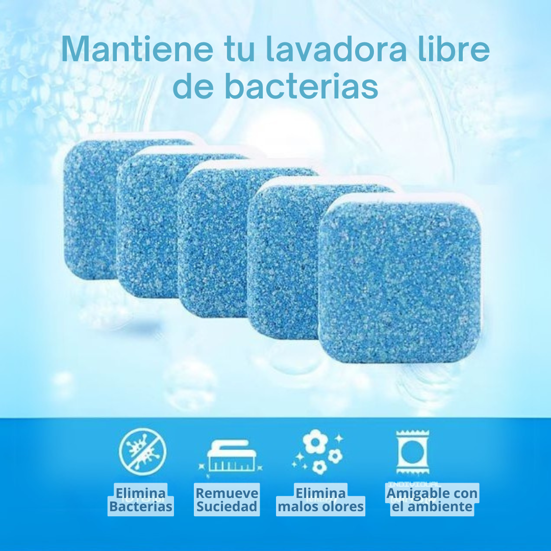 Tabletas limpia Lavadoras CleanWash/ contiene 12 unidades